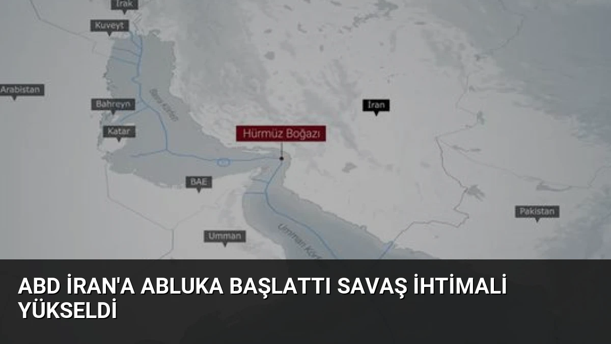 ABD İran’a Abluka Başlattı Savaş İhtimali Yükseldi