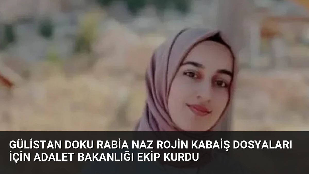 Gülistan Doku Rabia Naz Rojin Kabaiş Dosyaları İçin Adalet Bakanlığı Ekip Kurdu