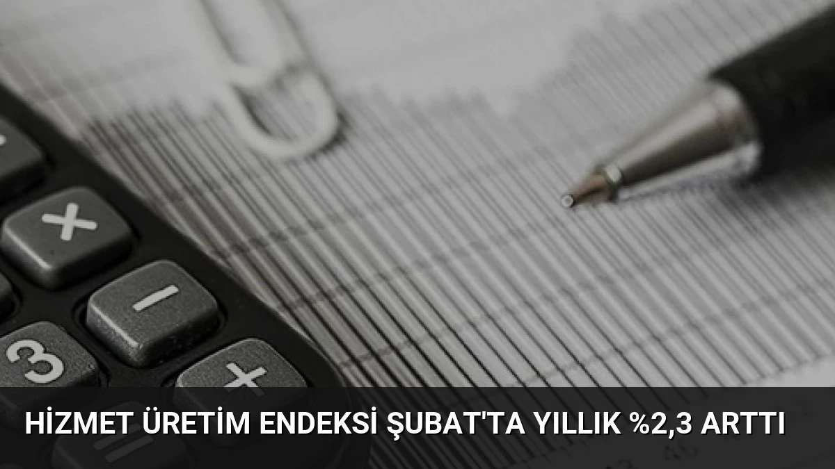 Hizmet Üretim Endeksi Şubat’ta Yıllık %2,3 Arttı