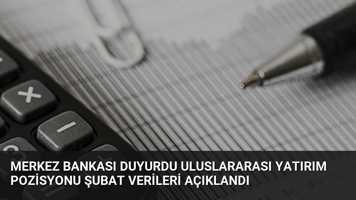 Merkez Bankası Duyurdu Uluslararası Yatırım Pozisyonu Şubat Verileri Açıklandı