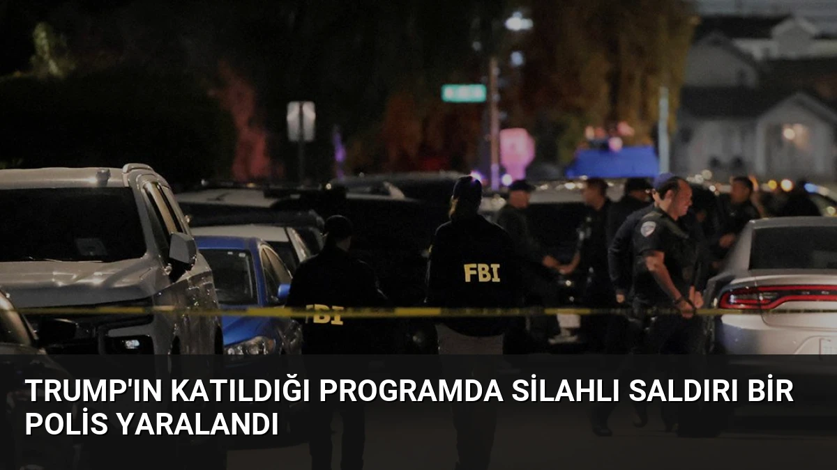 Trump’ın Katıldığı Programda Silahlı Saldırı Bir Polis Yaralandı