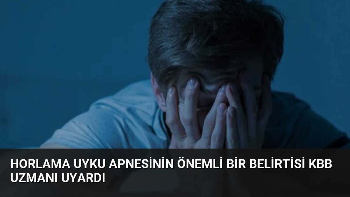Horlama Uyku Apnesinin Önemli Bir Belirtisi KBB Uzmanı Uyardı