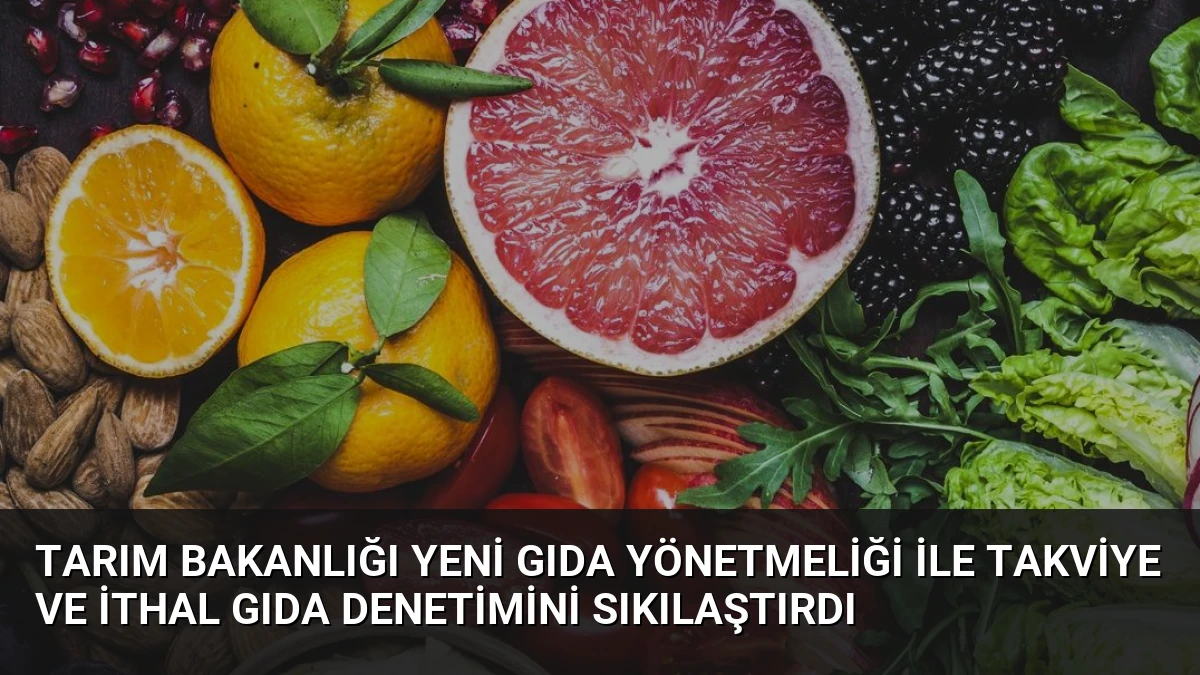 Tarım Bakanlığı Yeni Gıda Yönetmeliği ile Takviye ve İthal Gıda Denetimini Sıkılaştırdı