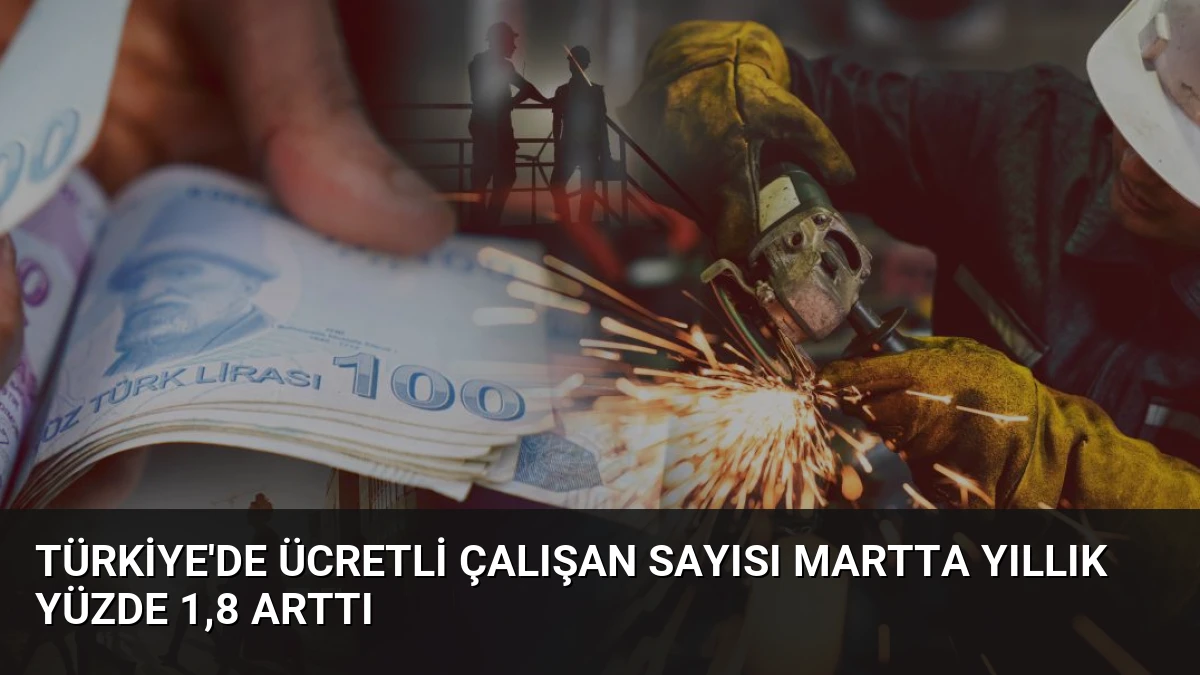 Türkiye’de Ücretli Çalışan Sayısı Martta Yıllık Yüzde 1,8 Arttı