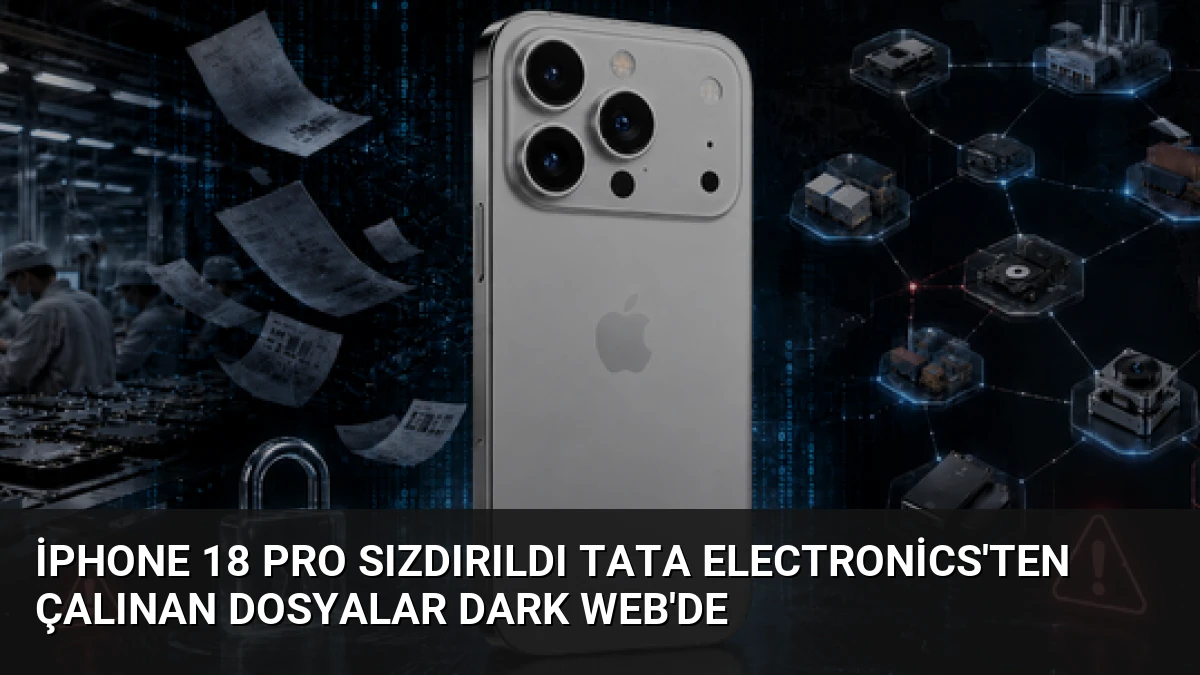 iPhone 18 Pro Sızdırıldı Tata Electronics’ten Çalınan Dosyalar Dark Web’de