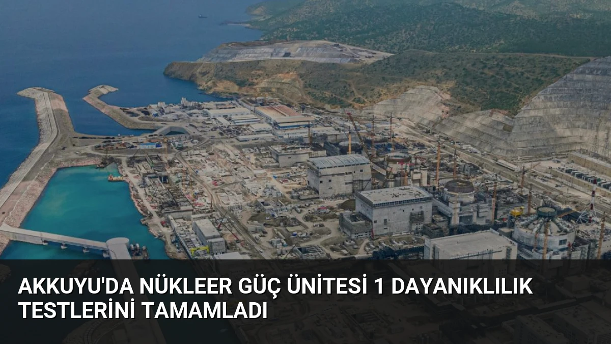 Akkuyu’da Nükleer Güç Ünitesi 1 Dayanıklılık Testlerini Tamamladı