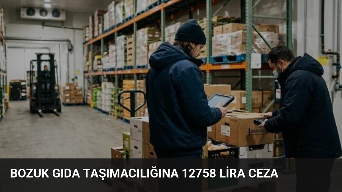 Bozuk Gıda Taşımacılığına 12758 Lira Ceza