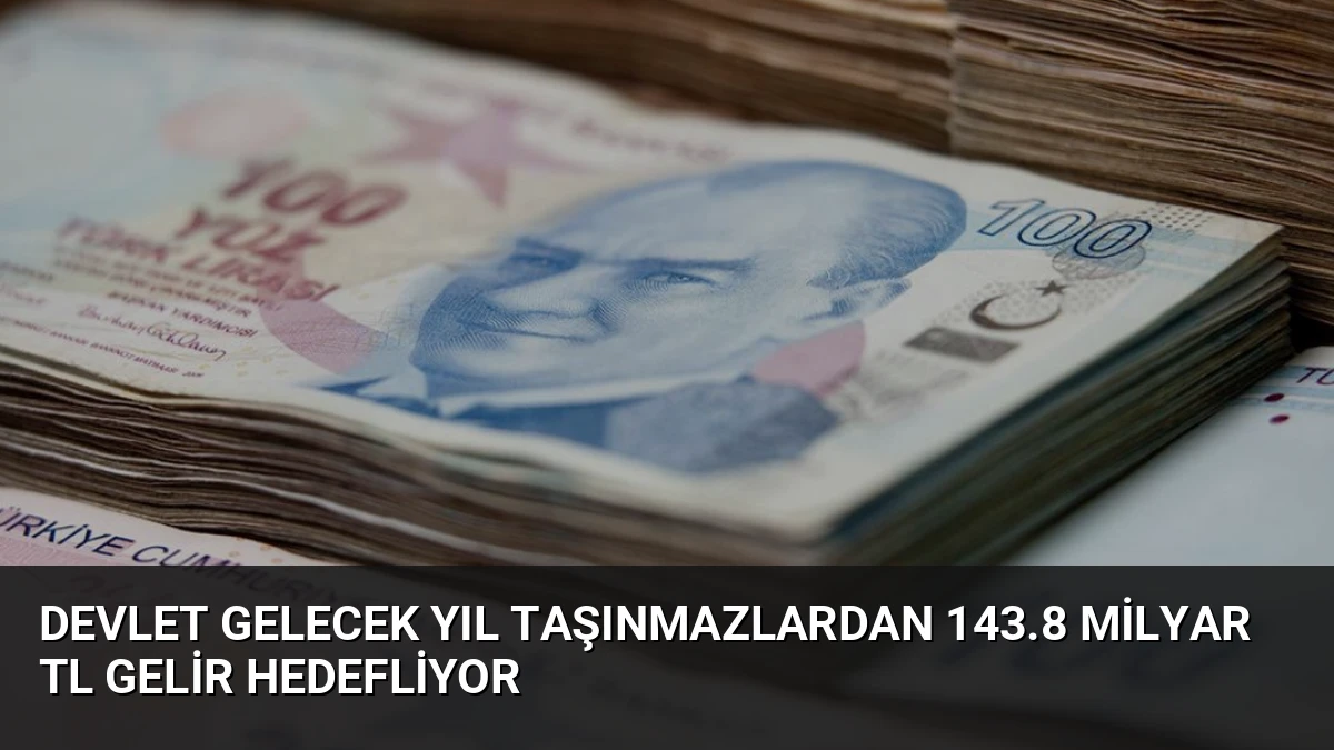 Devlet Gelecek Yıl Taşınmazlardan 143.8 Milyar TL Gelir Hedefliyor