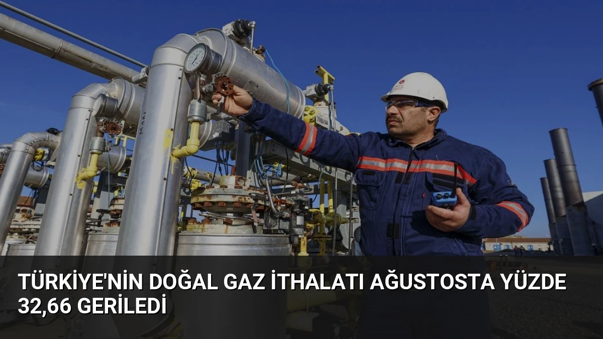 Türkiye’nin Doğal Gaz İthalatı Ağustosta Yüzde 32,66 Geriledi